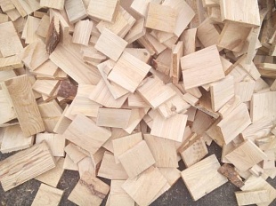 Дровяные отходы сухие (кубики)
