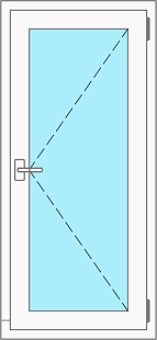 Окно одностворчатое