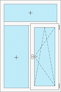 Окно двухстворчатое