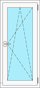 Окно одностворчатое