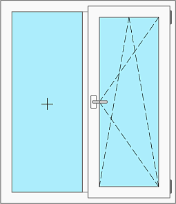 Окно двухстворчатое